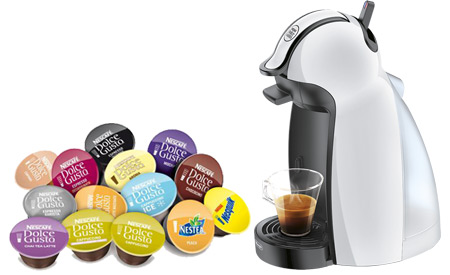 Macchina Caffé Piccolo Bianca Krups KP1002 Nescafé Dolce Gusto Macchina Caffé Piccolo Bianca Krups KP1002 Nescafé Dolce Gusto