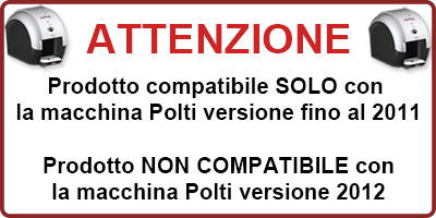 Prodotto compatibile SOLO con la macchina Polti versione fino al 2011. Prodotto NON compatibile con la macchina Polti versione 2012