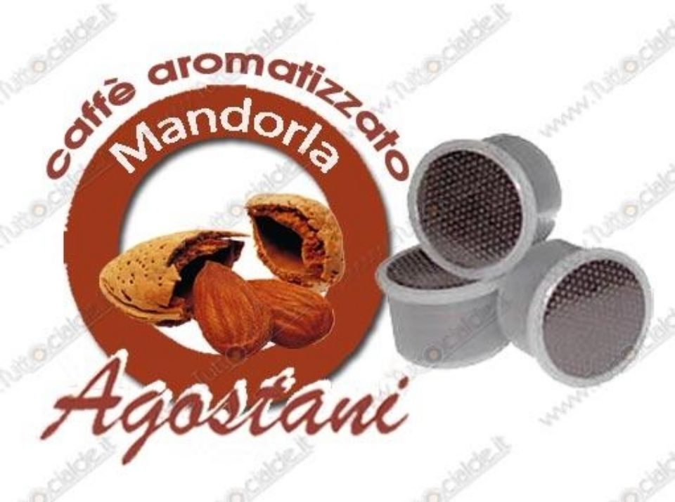 Immagine di 50 Cialde caffè Agostani aromatizzato MANDORLA compatibili lavazza POINT