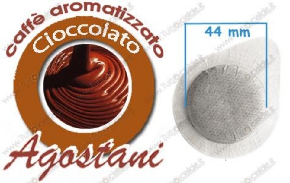 Immagine di 50 Cialde Caffè Agostani Aromatizzato CIOCCOLATO formato 44mm ESE compatibili MOKONA