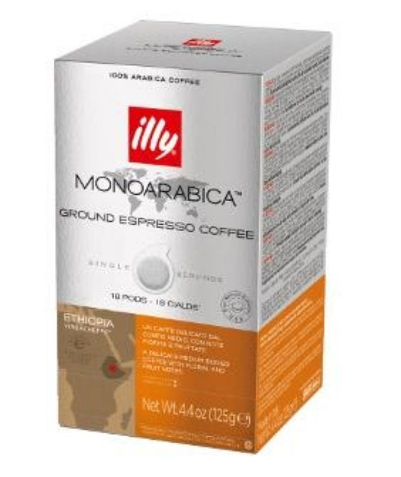 Immagine di 18 cialde filtrocarta 44mm ESE caffè Illy Etiopia