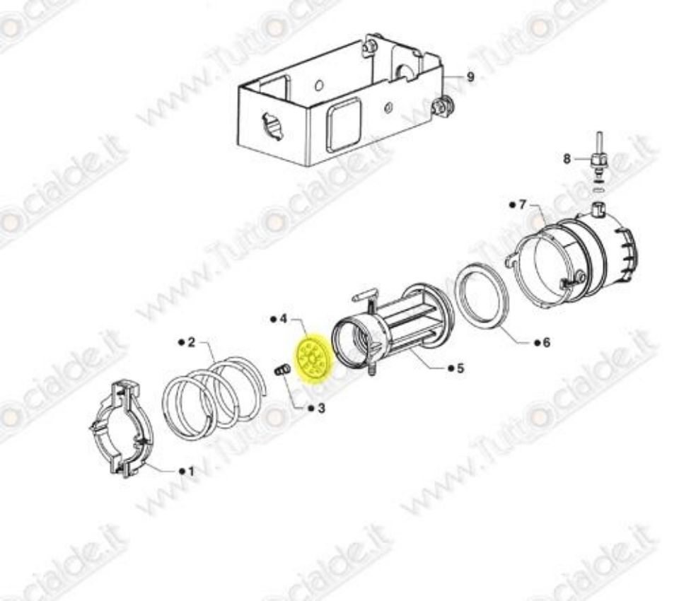 Immagine di Perforatore cialda macchina Lavazza LB1000 cod.79805 [62215] [62193] XA7