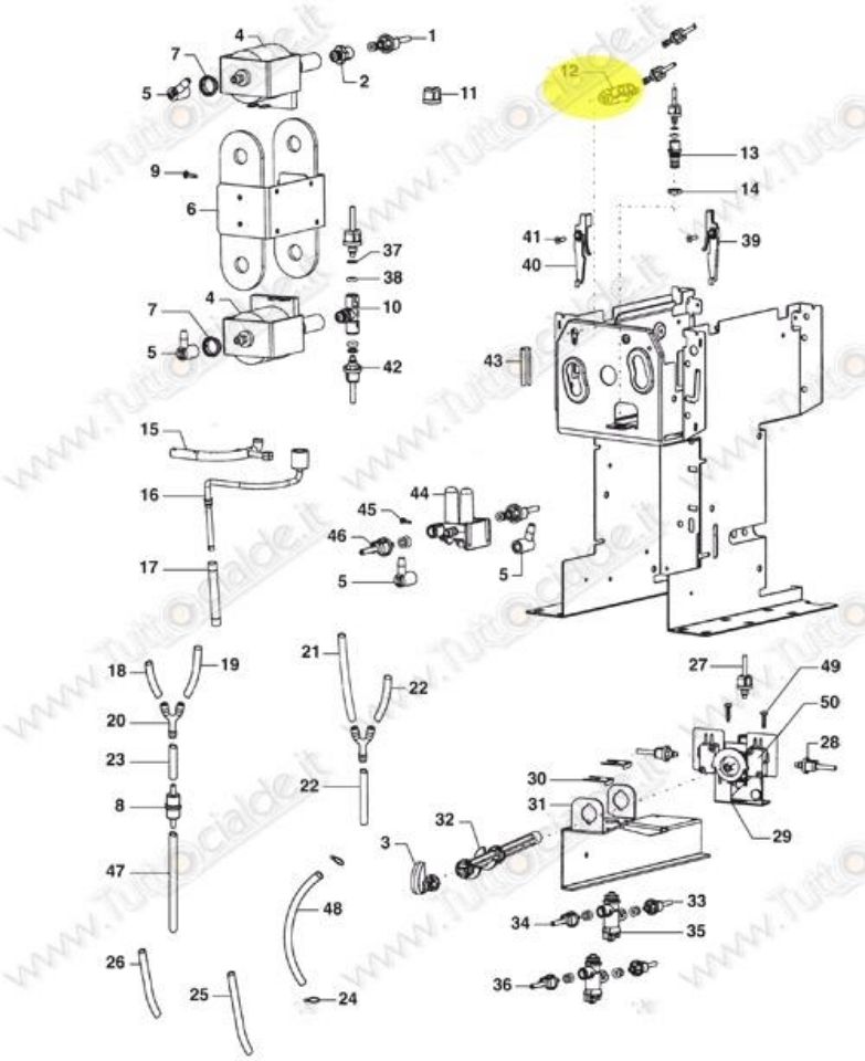 Immagine di Valvola a scarico Rapido macchina Lavazza LB1000 79741 XB6