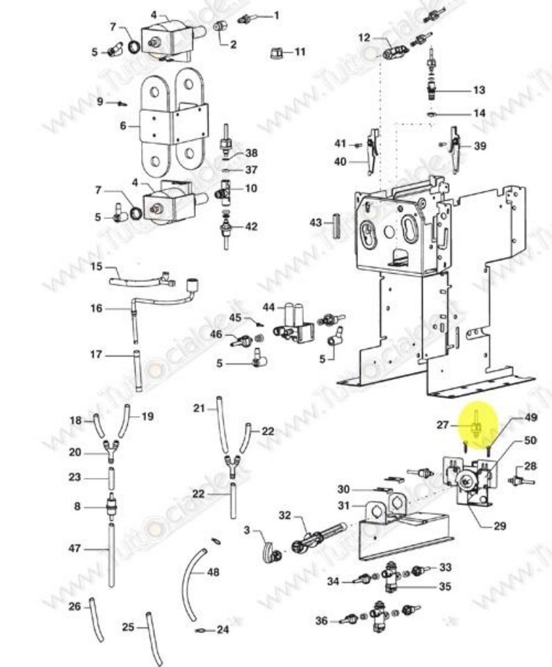 Immagine di Tubo Teflon 220mm macchina Lavazza LB1000 79722 XB8