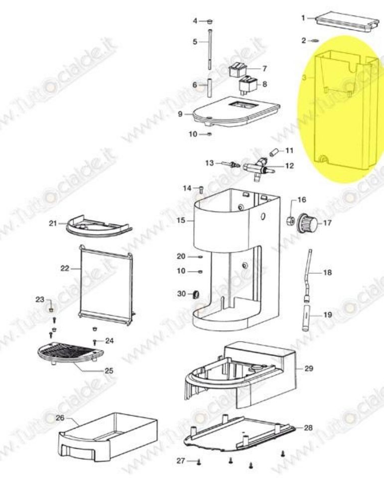 Immagine di Serbatio Acqua macchina Lavazza LB800 60002 [60278] XD1