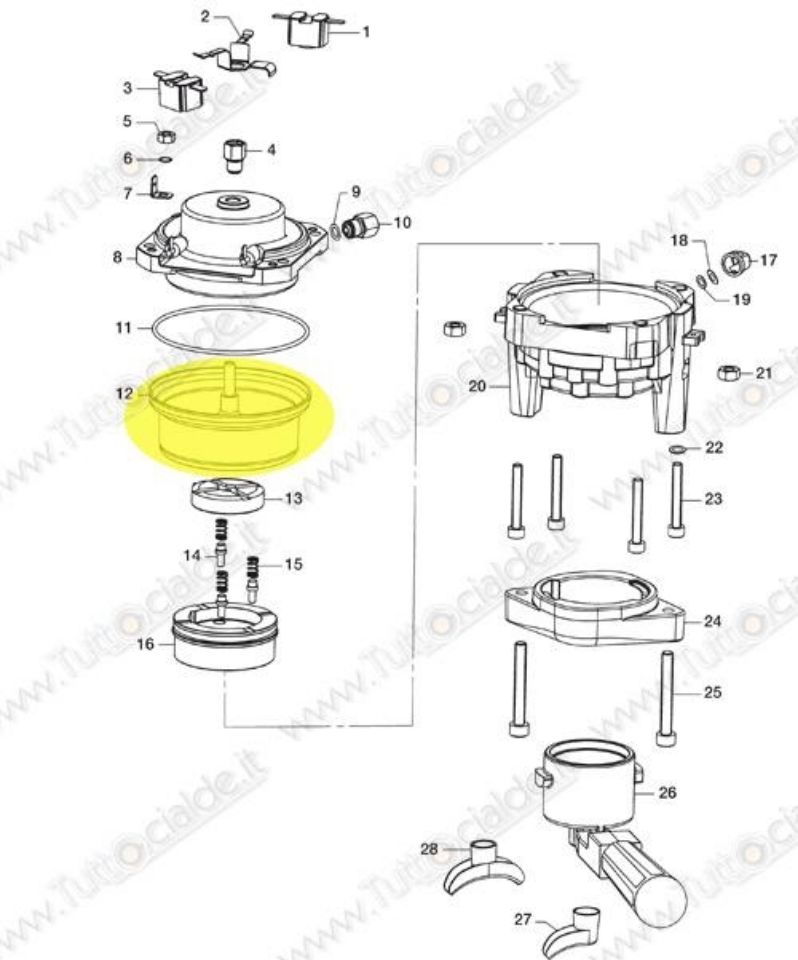 Immagine di Caldaia Inferiore ass. macchina Lavazza LB800 60051 XD4