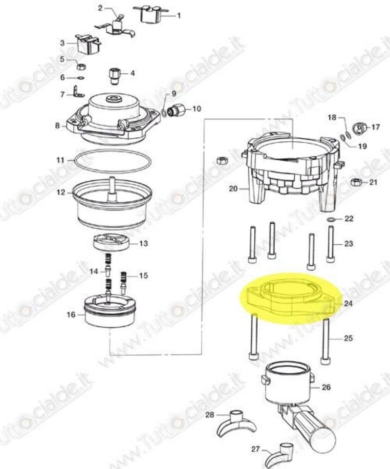 Immagine di Anello aggancio porta capsule macchina Lavazza LB800 60059 XD7