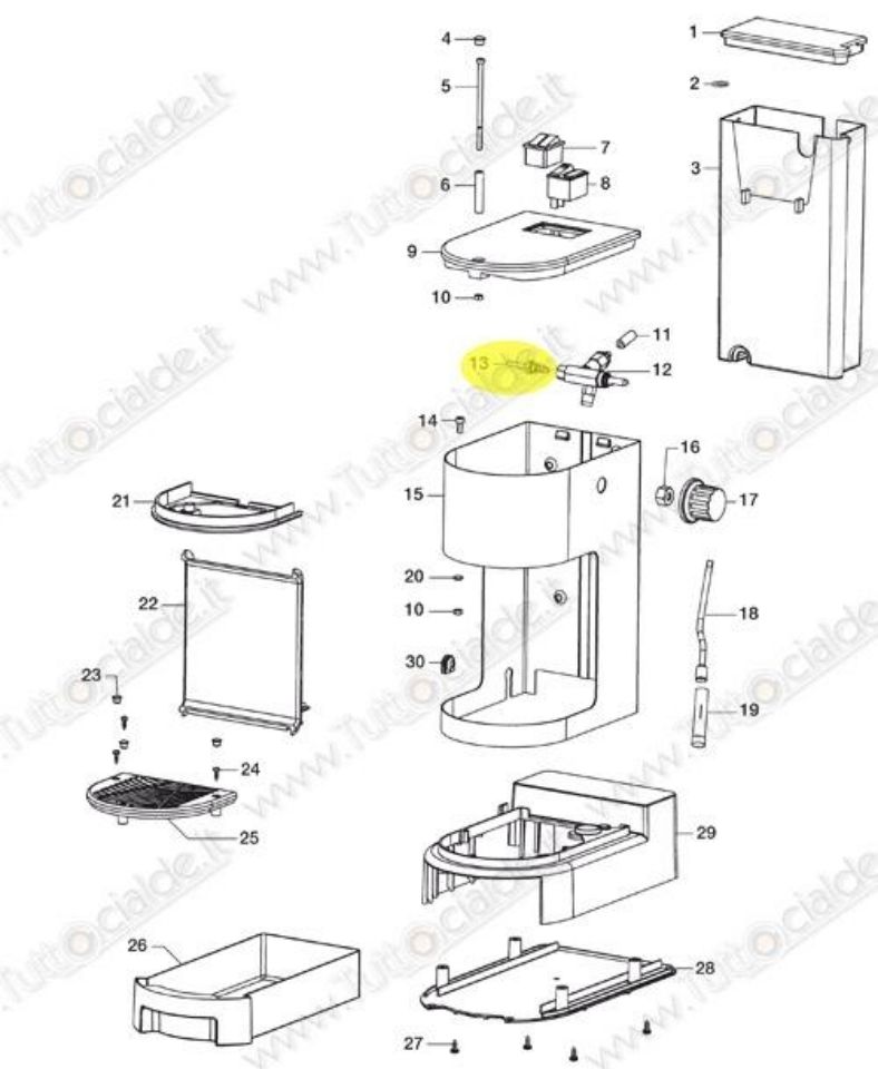 Immagine di Tubo Teflon 110mm macchina Lavazza LB800 60010