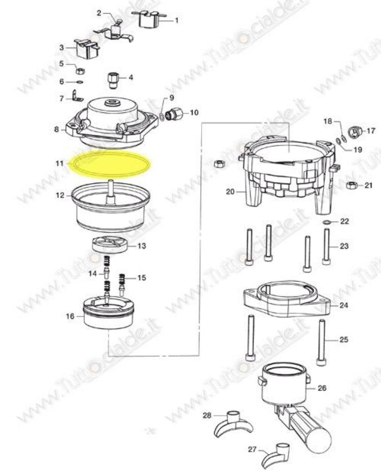 Immagine di OR 4300 Silicone macchina caffè Lavazza LB800 60050 CA3