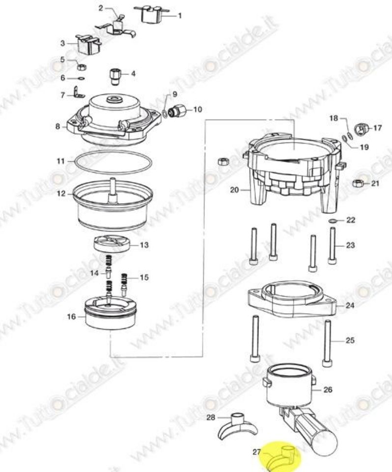 Immagine di Beccuccio Erogatore 1 Caffè macchina Lavazza LB800 60062 XD9