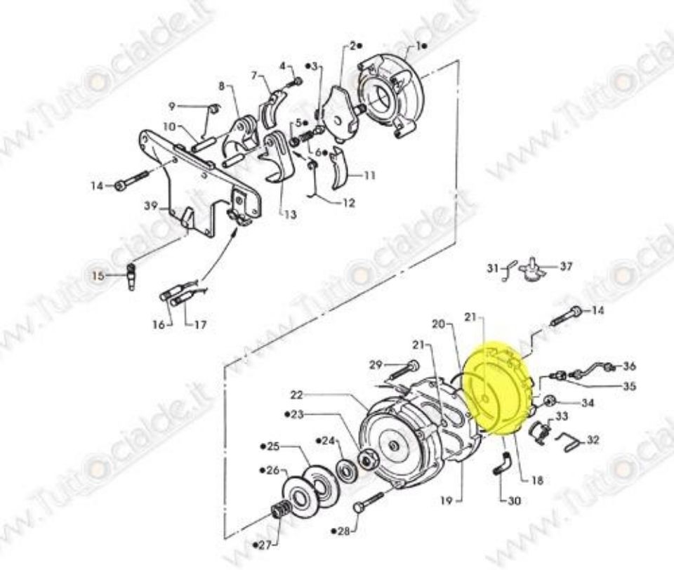 Immagine di Piastra superiore EASYC macchina Lavazza EL3200 88149 XE7