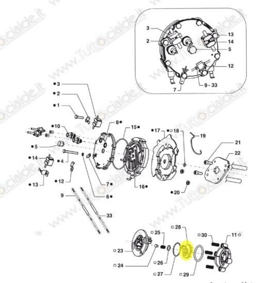 Immagine di Perforatore Capsula macchina Lavazza LB1000 79809 XD6