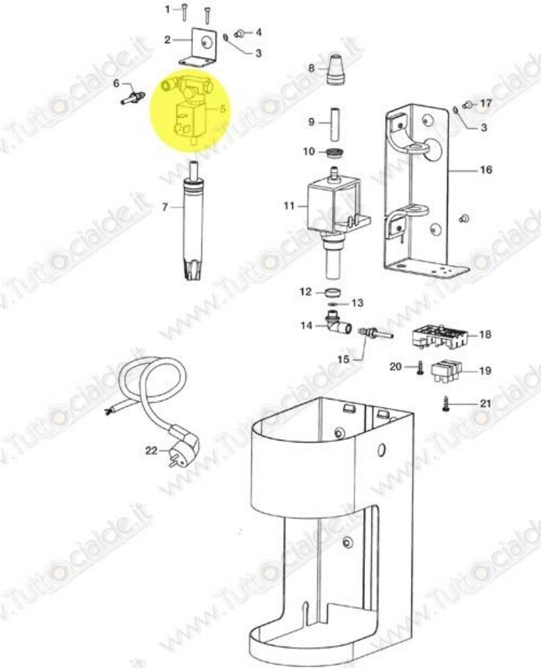 Immagine di Eletttrovalvola macchina Lavazza LB800 60030