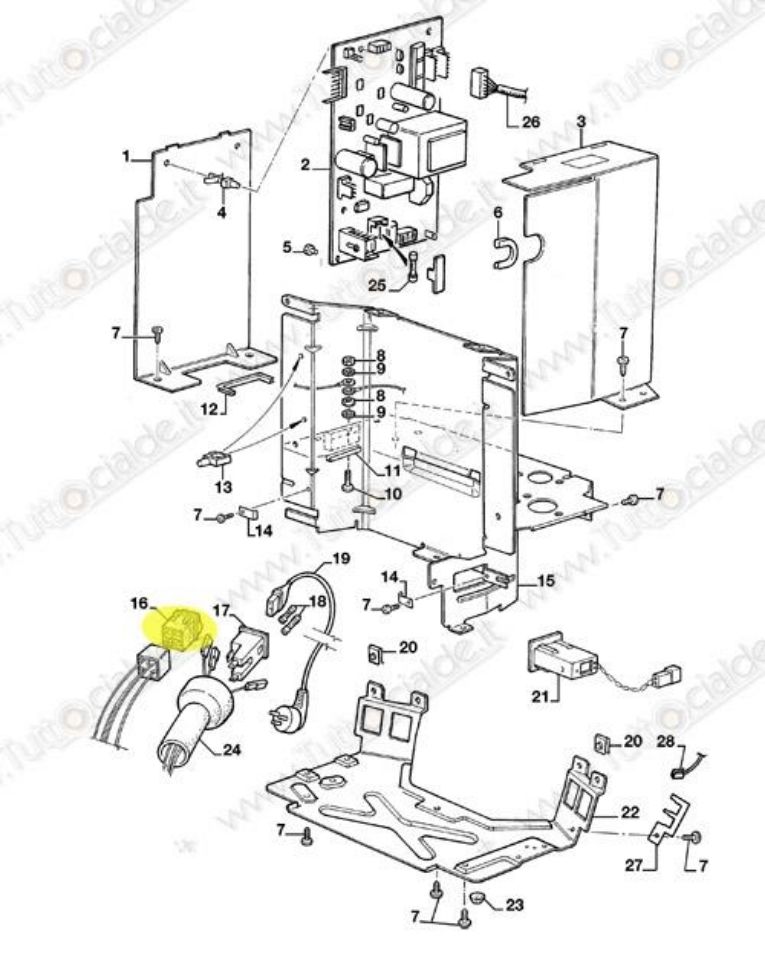 Immagine di Interruttore Macchina Lavazza EP2100 85221 XG8