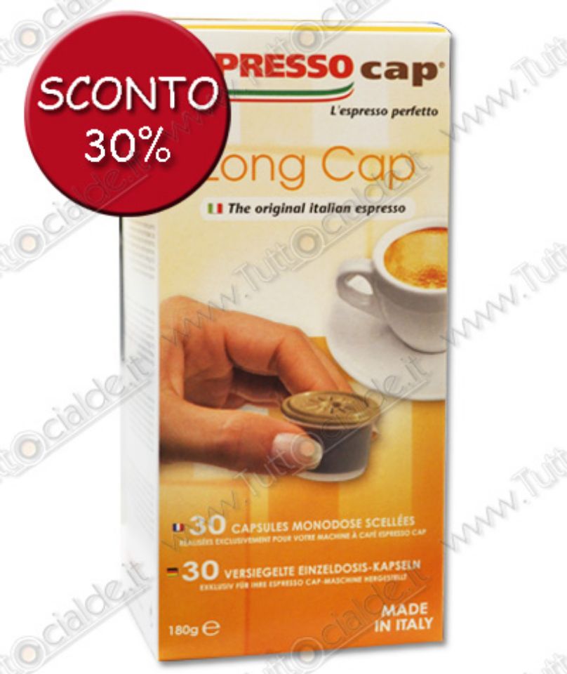 Immagine di 120 Cialde Espresso Cap Termozeta Long Cap (Capsule Caffè)