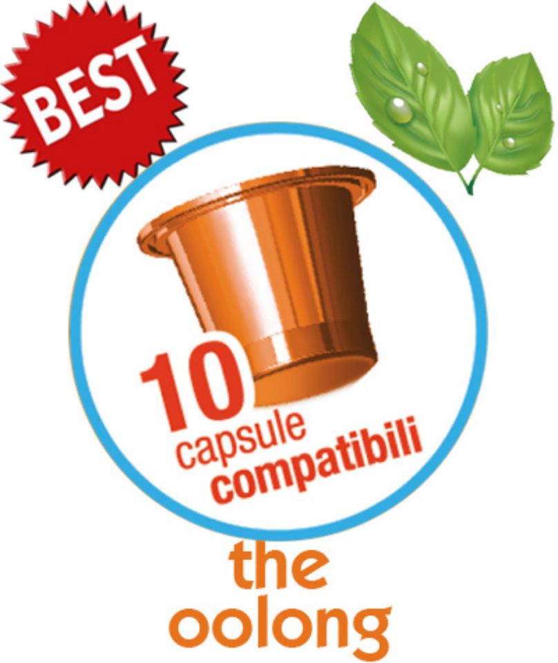 Immagine di 10 capsule the oolong in foglia Agostani Best compatibile Nespresso