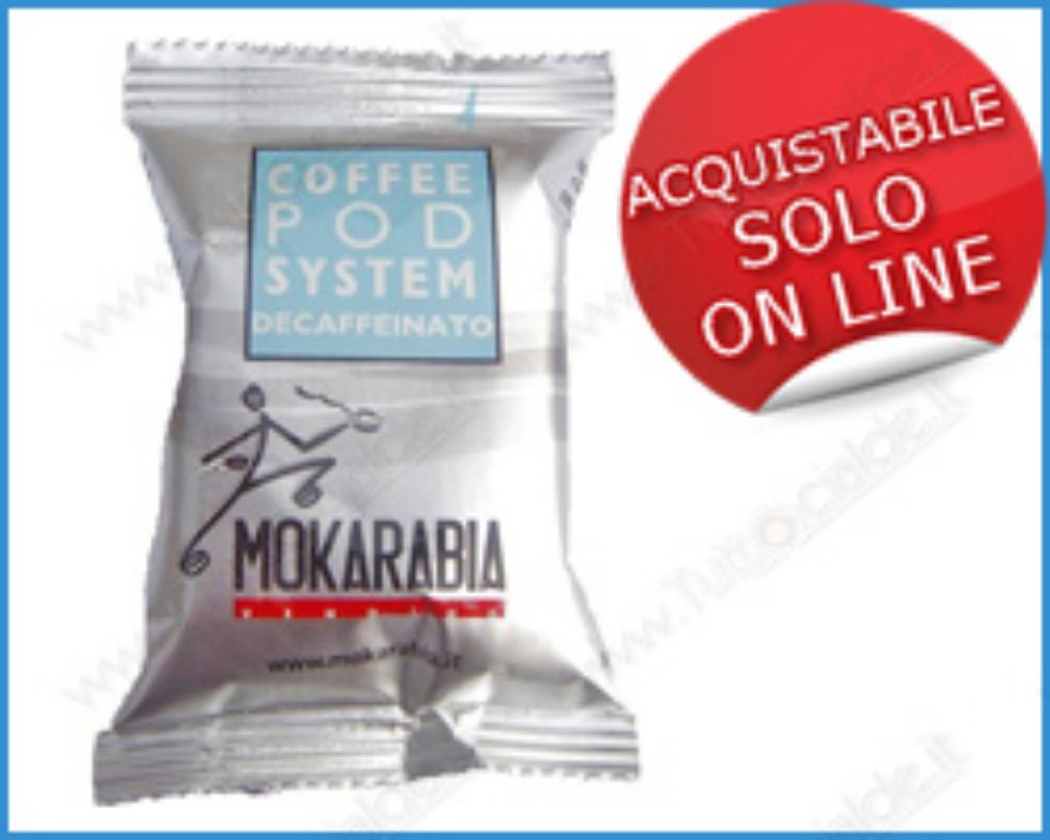 Immagine di 100 Capsule MOKARABIA compatibili standard ESPRESSO POINT DECAFFEINATO 