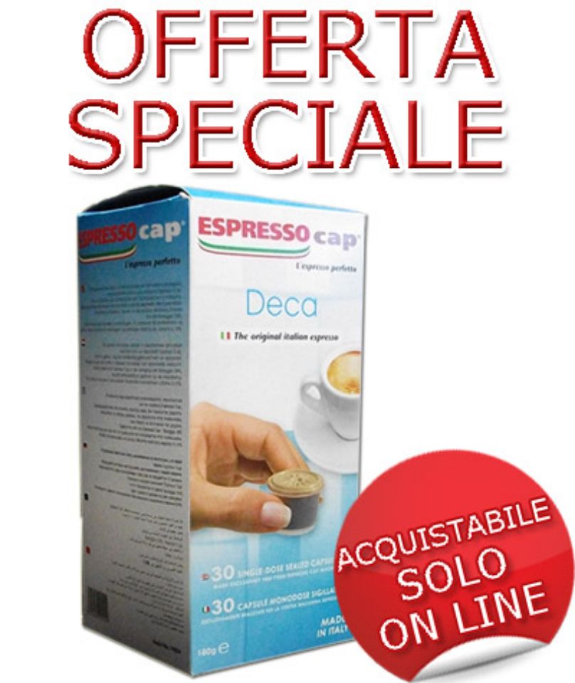 Immagine di SUPER OFFERTA: 30 capsule  Espresso Cap DEK