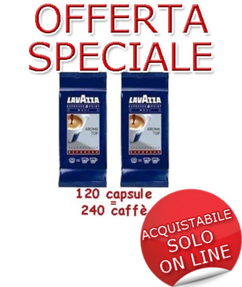 Immagine di SUPER OFFERTA: 118 Caffe Lavazza Aroma Top Bidose Espresso Point cialde sfuse