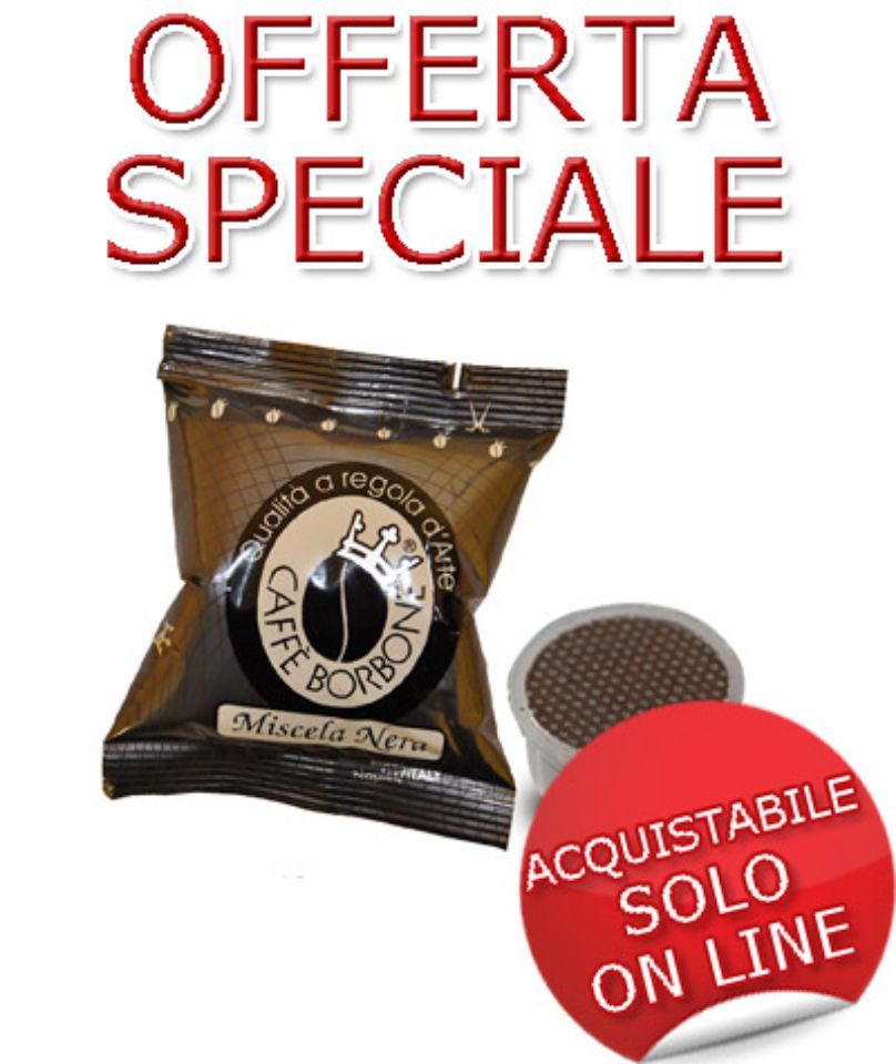 Immagine di SUPER OFFERTA: 200 Cialde caffè Borbone miscela NERA Monodose compatibile Espresso Point sfuse