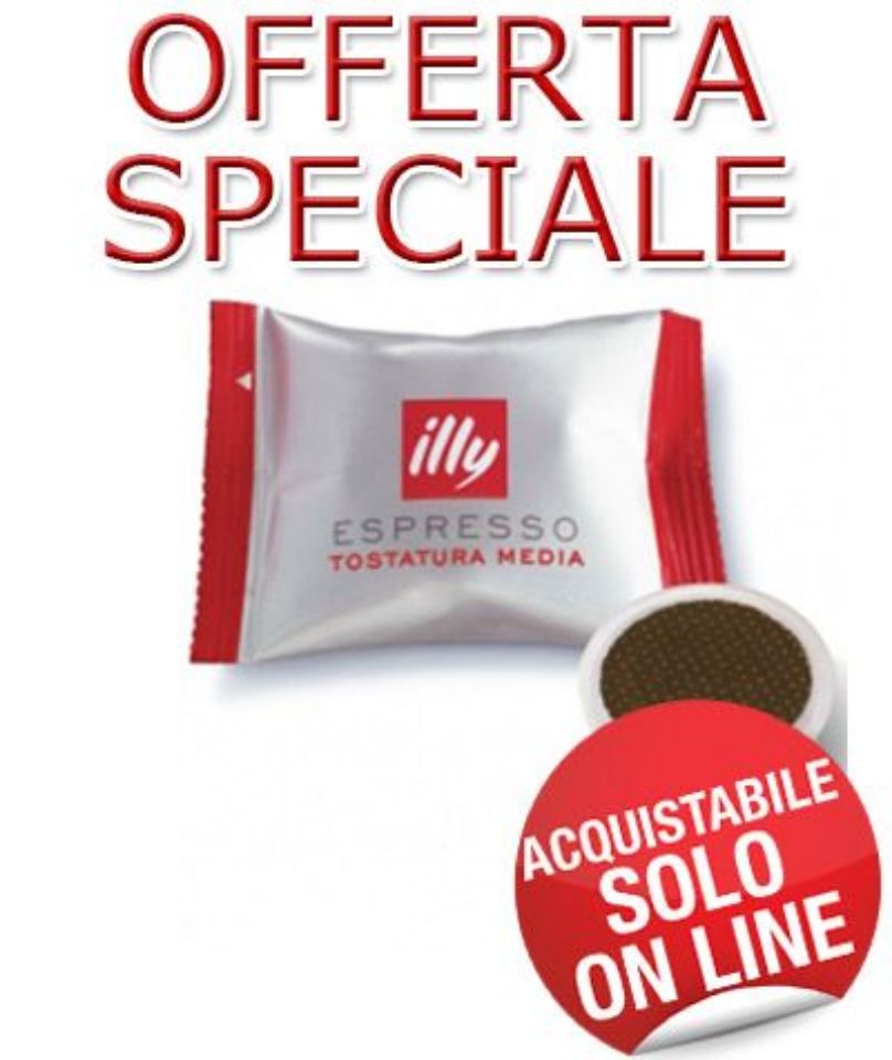 Immagine di SUPER OFFERTA: 100 Cialde caffè Illy per sistema Espresso point tostatura Media sfuse