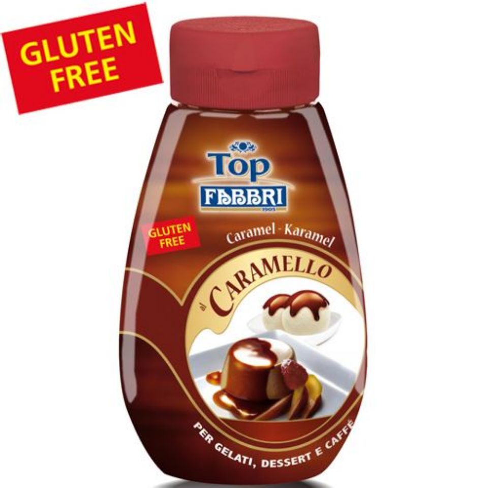 Immagine di Mini Topping Caramello Fabbri 225Gr ideale per Caffè, Te, Dolci, Gelati, Dessert