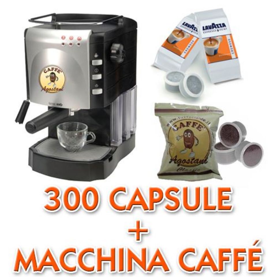 Macchina caffè Little con 300 capsule Miste