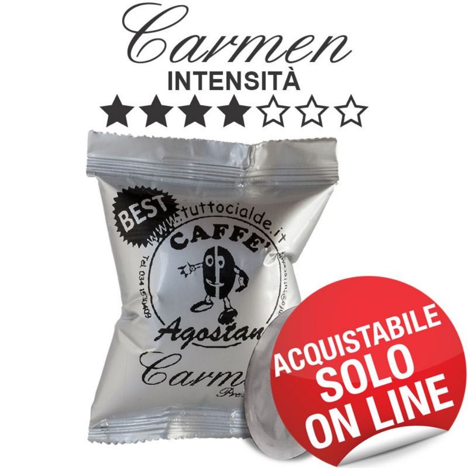Immagine di 100 capsule Caffè Agostani Best Carmen compatibile Nespresso