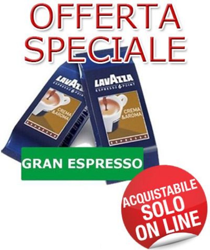 Immagine di SUPER OFFERTA: 600 Cialde Lavazza Crema Aroma Gran Espresso per Macchine Espresso Point sfuse