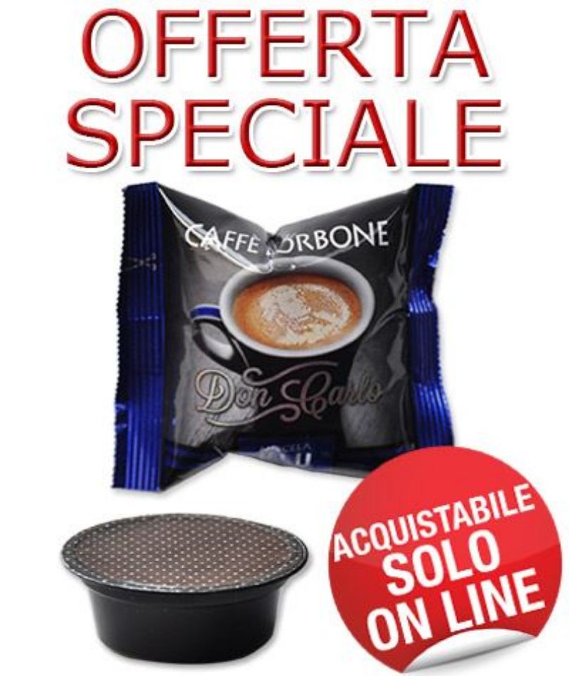 Immagine di SUPER OFFERTA: 100 Capsule Don Carlo caffè Borbone  miscela BLU (compatibili Lavazza A Modo Mio)