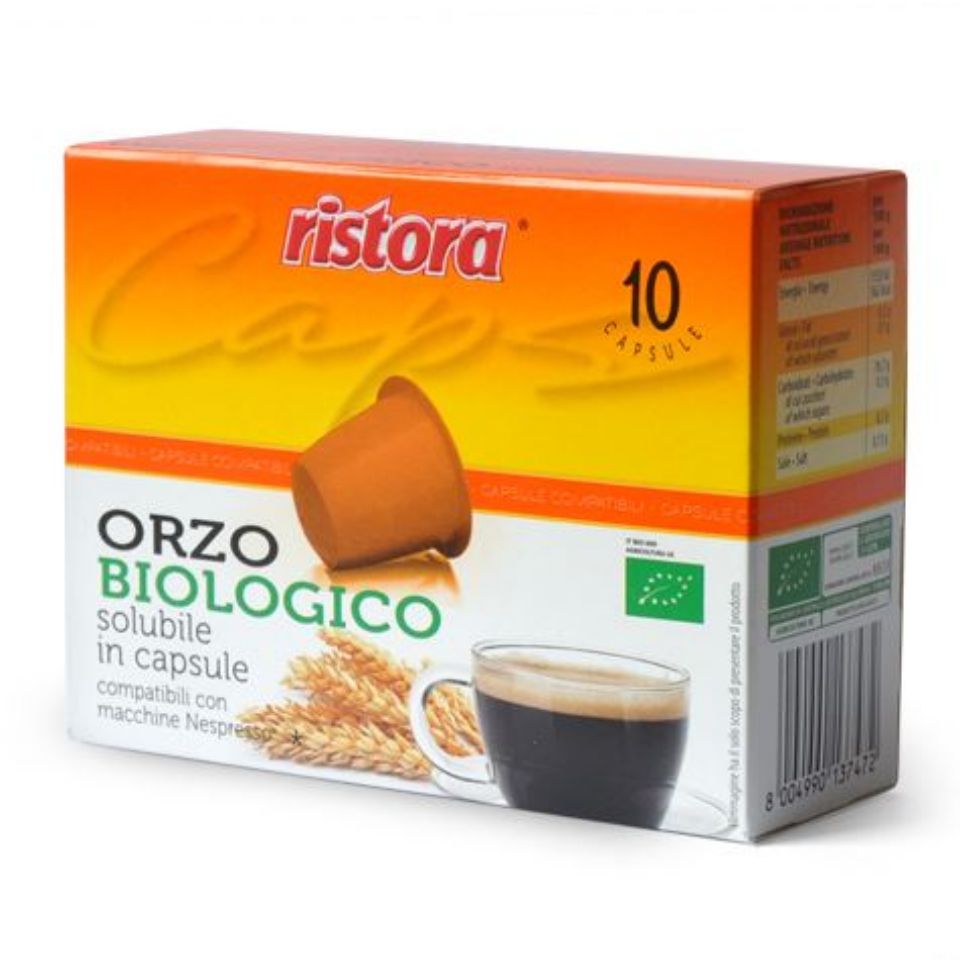 Immagine di 10 capsule Orzo Biologico Ristora compatibile Nespresso