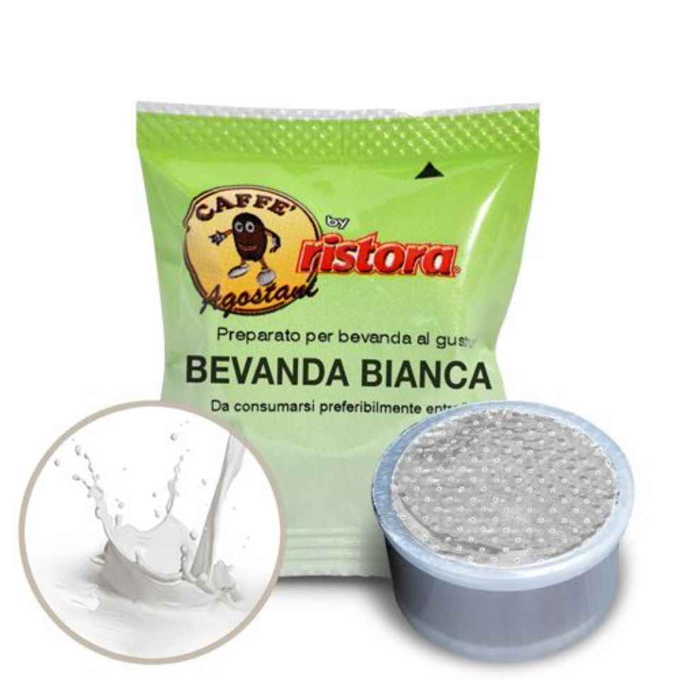 Immagine di 50 Cialde Agostani by Ristora BEVANDA BIANCA (Latte) Compatibili Lavazza Espresso Point