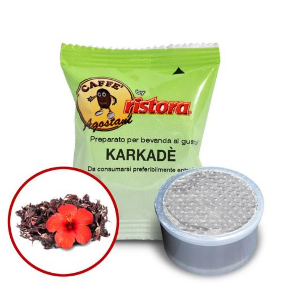Immagine di 50 Cialde Agostani by Ristora Infuso di KARKADE compatibili lavazza POINT
