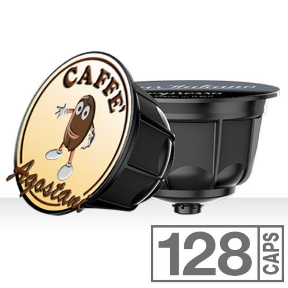 Immagine di Offerta Lancio: 128 capsule caffè Agostani BIG Miste compatibili Nescafé Dolce Gusto Spedizione Gratuita