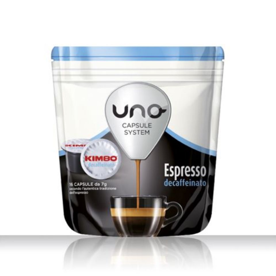 Immagine di 96 capsule caffè Kimbo per sistema UNO miscela Decaffeinato