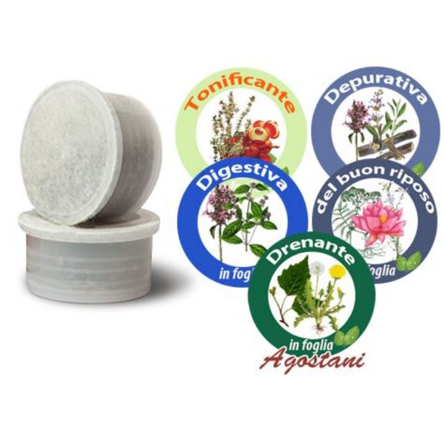 Visualizza i dettagli per 150 Cialde Tisane in foglia Agostani MISTE Compatibili Lavazza Espresso Point 150 Cialde Tisane in foglia Agostani MISTE Compatibili Lavazza Espresso Point