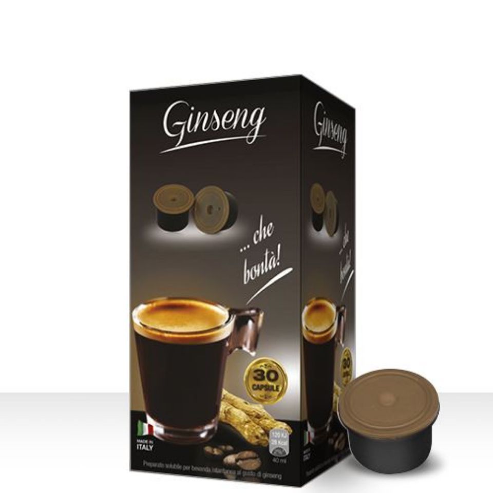 Immagine di 30 Capsule Caffè al Ginseng Termozeta Espresso Cap