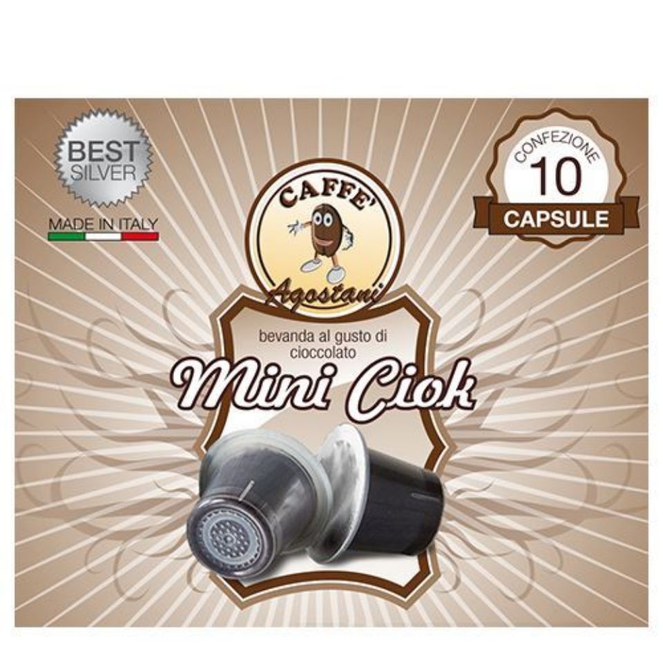 60 capsule Cioccolato Agostani Best Silver compatibile Nespresso