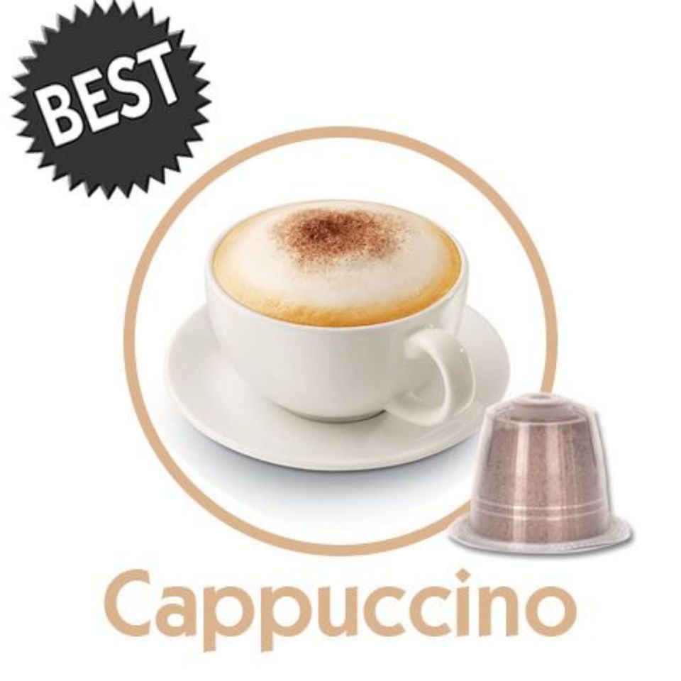 Immagine di 50 capsule Cappuccino Agostani Best compatibile Nespresso