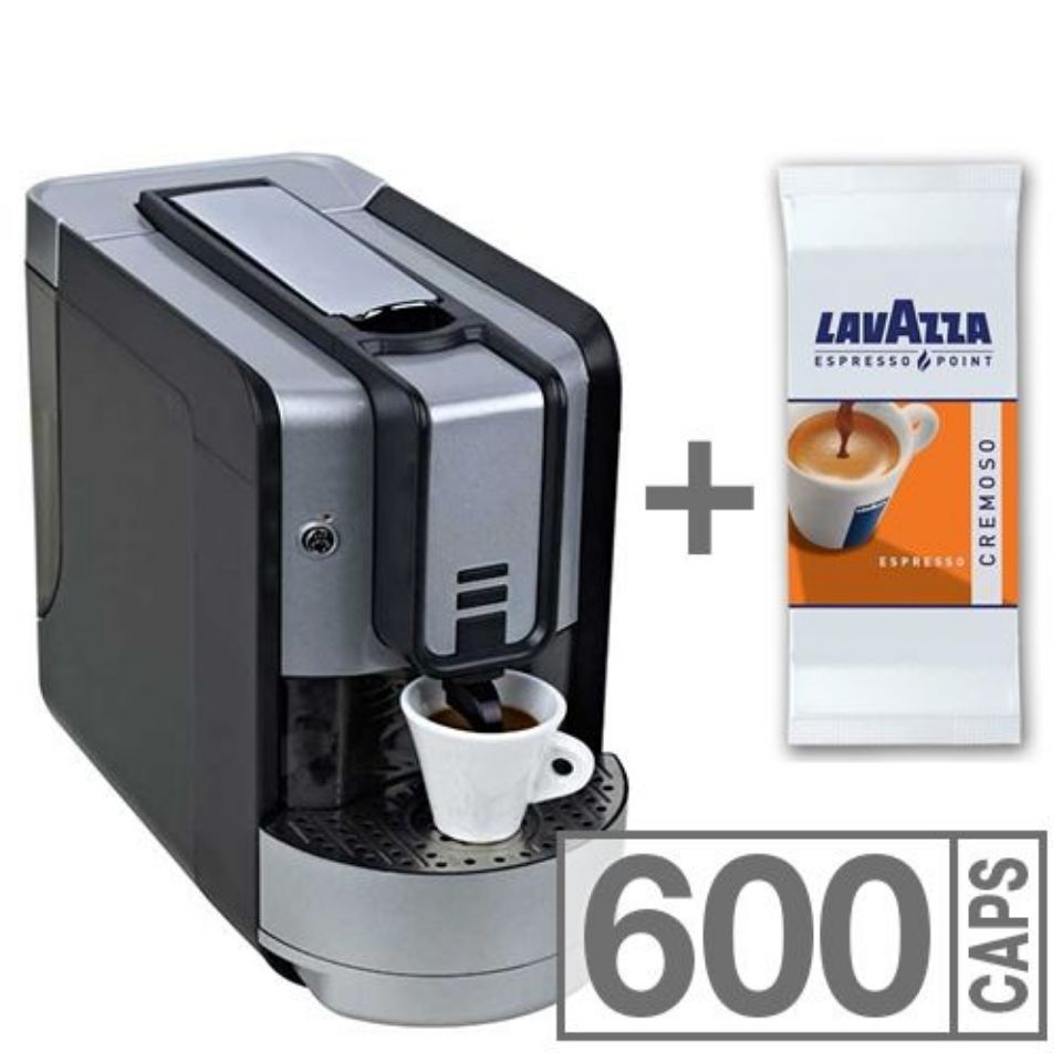 Immagine di Offerta: macchina caffè FOX + 600 cialde Lavazza Cremoso Espresso Point spedizione gratuita