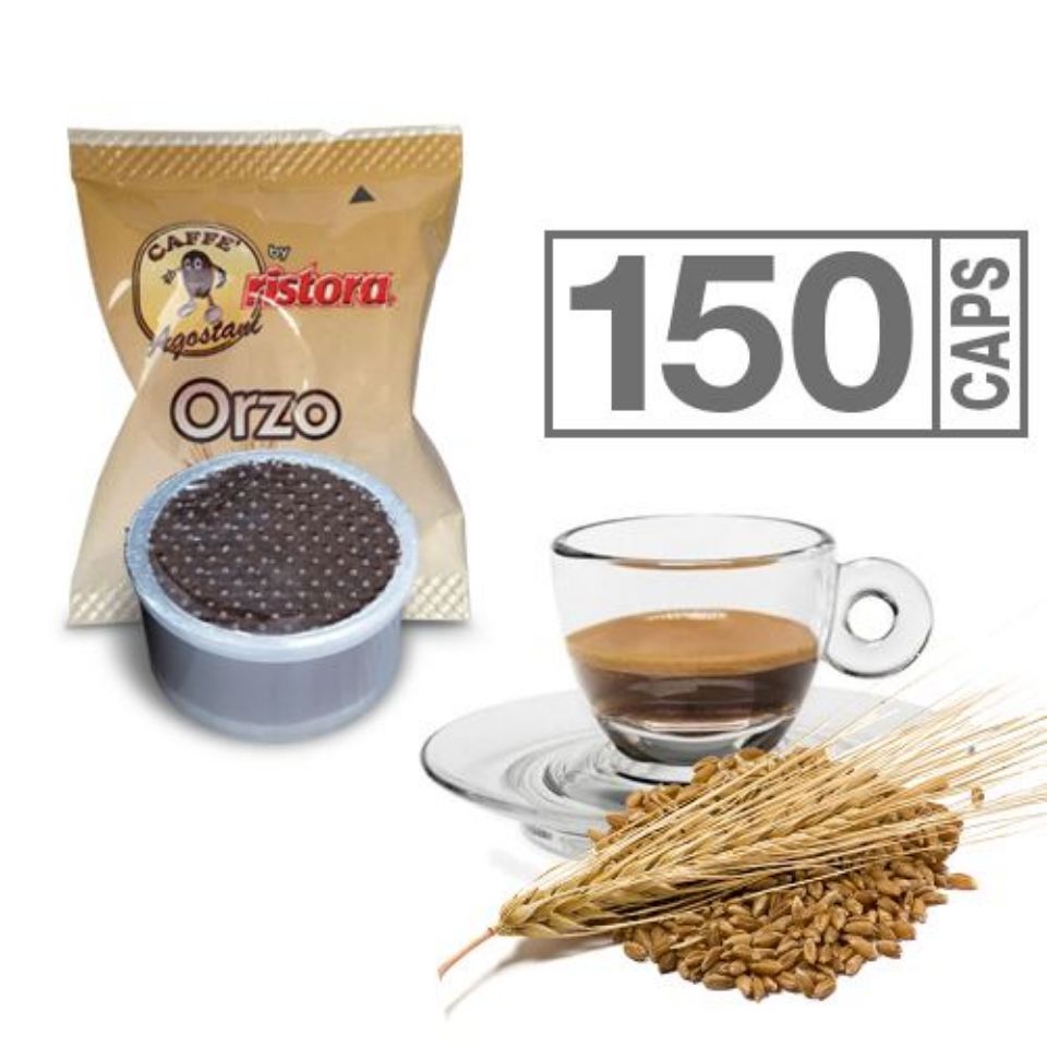 Immagine di 150 Cialde caffè Agostani by Ristora ORZO Compatibili Lavazza Espresso Point con Spedizione Gratis