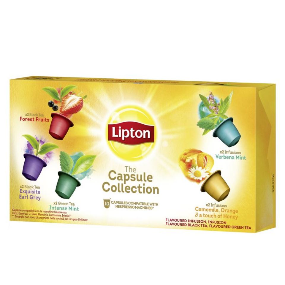 Immagine di 10 capsule Lipton MISTE Tè compatibile Nespresso