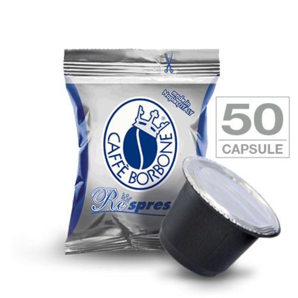 Immagine di Capsule REspresso caffè Borbone  miscela BLU (50 Cialde compatibili Nespresso)