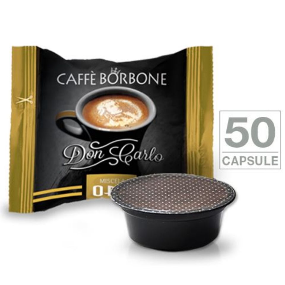 Immagine di 50 Capsule Don Carlo caffè Borbone  miscela ORO (compatibili Lavazza A Modo Mio)