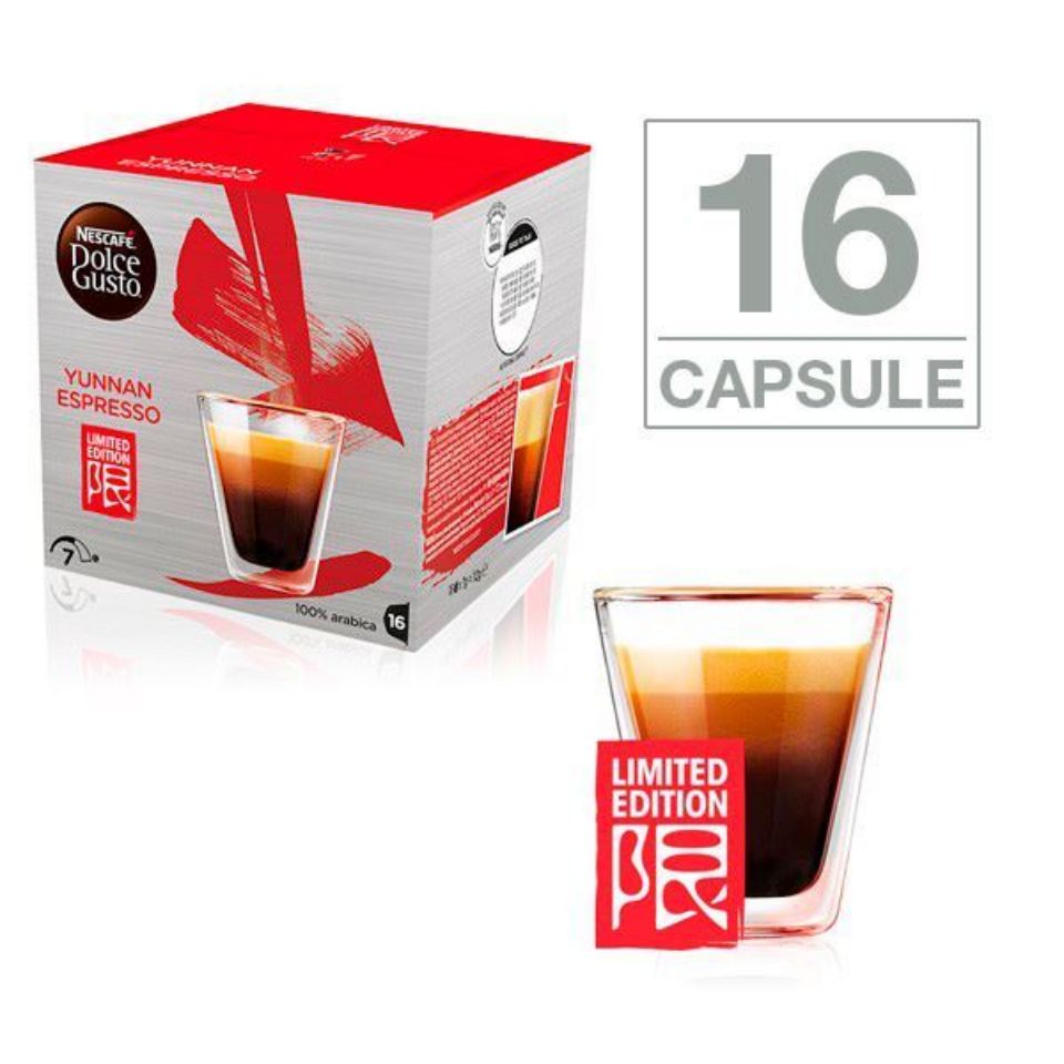 Immagine di 16 capsule Nescafé Dolce Gusto caffè Yunnan Espresso