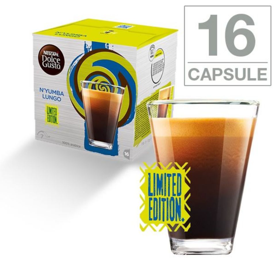 Immagine di 16 capsule Nescafé Dolce Gusto caffè N Yumba Lungo