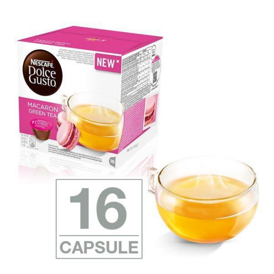 Immagine di 16 capsule Nescafé Dolce Gusto Macaron Green Tea