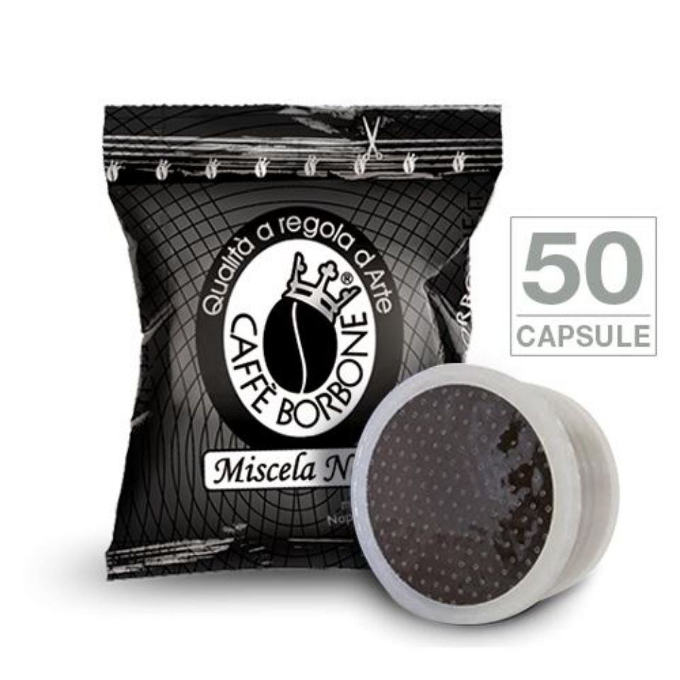 Caffè Borbone 50 Capsule miscela NERA compatibili Espresso Point: Prezzo  0,18€ a Capsula