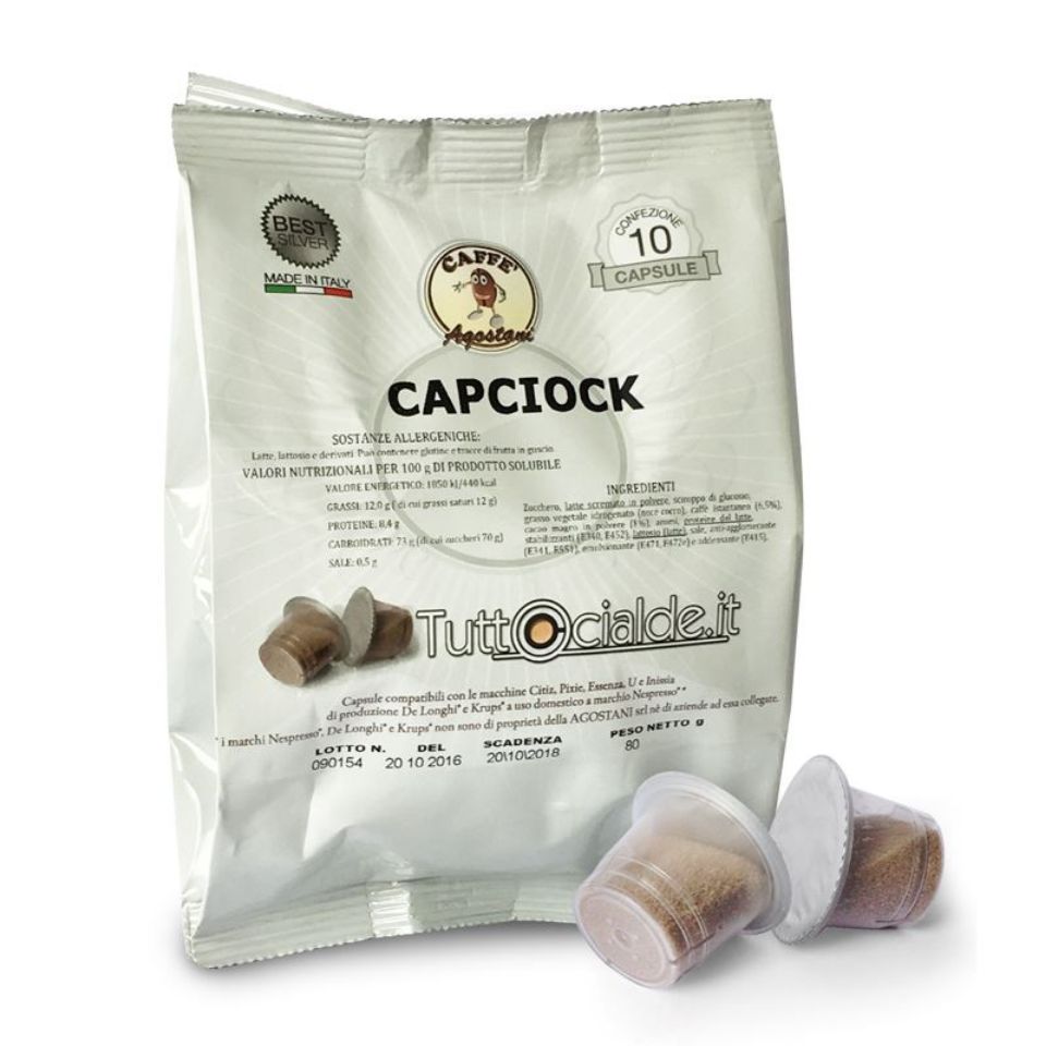Immagine di 10 capsule Capciock Agostani Best Silver compatibile Nespresso