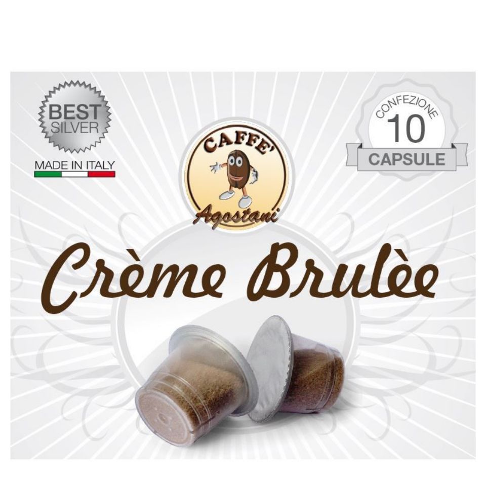 Immagine di 10 capsule Crème Brulèe Agostani Best Silver compatibile Nespresso